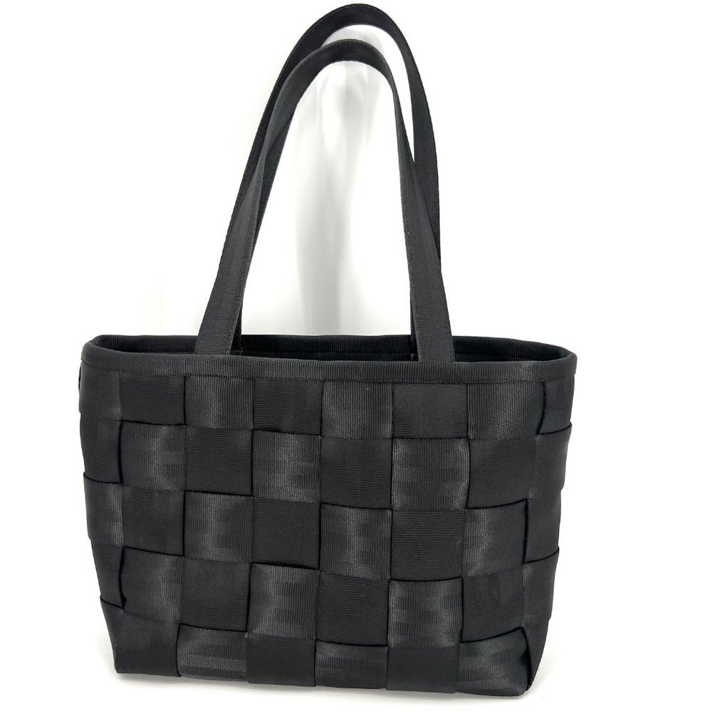 Harveys Seat Belt Bag Black Woven Satchel Shoulder‎ Bag